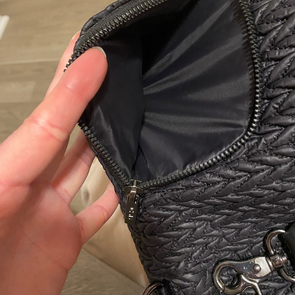 Dkny Full-Size Backpack Black Adjustable Straps - image 3